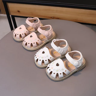 Sandal Rọ Thêu cho bé gái Kiểu dáng Xinh xắn  Sz 16-20  Thế giới đồ của Bé