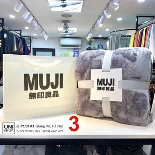 Chăn Lông Tuyết Muji 2mx2m3 hàng nhập khẩu ,chăn tuyết mềm mịn thích hợp dùng thu đông