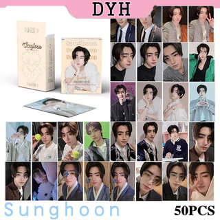 ENHYPEN Sunghoon Laser Card Set 50 Tấm Thẻ Ảnh KPOP LOMO Card Hình Nhóm Nhạc