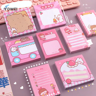 Yowei Brae Bunny Sticky Note Dễ Thương Note Pad Sinh Viên Notebook Note Pad Có Thể Tháo Rời Note Pad Note Pad VN