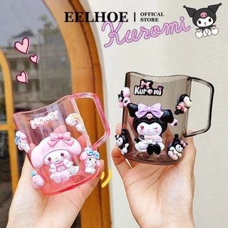 EELHOE Hoạt Hình Hộp Đựng Bàn Chải Đánh Răng Sanrio Anime Kuromi Melody Lotoso Phòng Tắm Trong Suốt Đựng Nước Súc Miệng Cho Trẻ Em Cốc miiki_vn