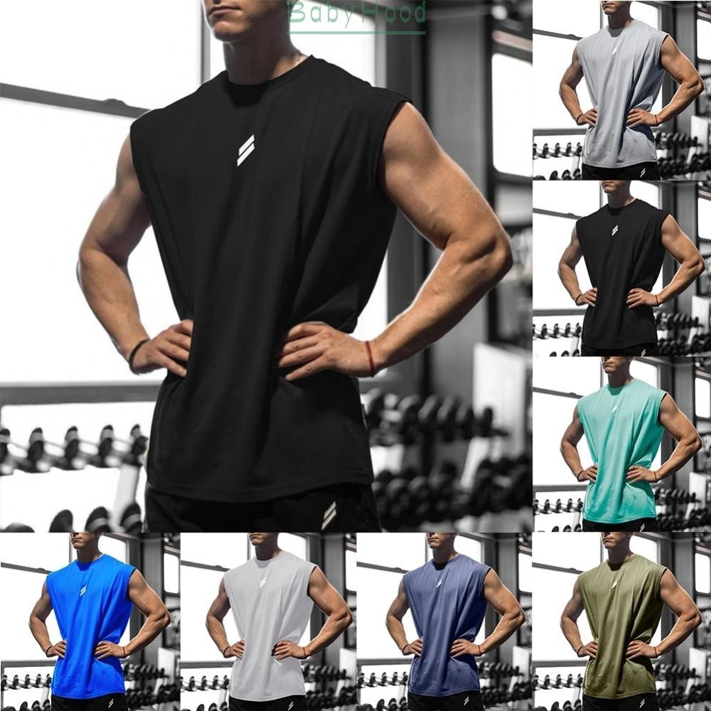【Big Discounts】Athletic Men's Sleeveless Vest Crew Neck Gym Tank Top for Muscle Fitness#BBHOOD