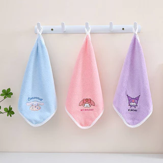 Kids' Towel Face Washing Is Softer than Pure Cotton Water Absorption Water Controlling Cute Kindergarten Square Towel Household Hanging Baby Towel PYRb