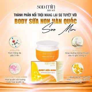 Kem body trắng da chính hãng Hàn Quốc phục hồi làn da kem dưỡng trắng chống nắng SOO MIN 250gram