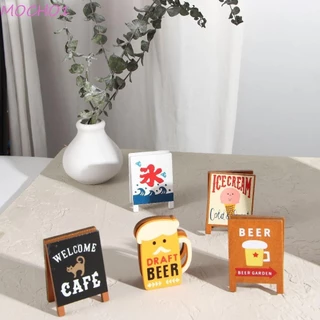 Mocho1 Memo Clip Văn Phòng Phẩm Trường Thư Mục Kẹp Gỗ Vintage Kawaii Thẻ Ảnh Đứng