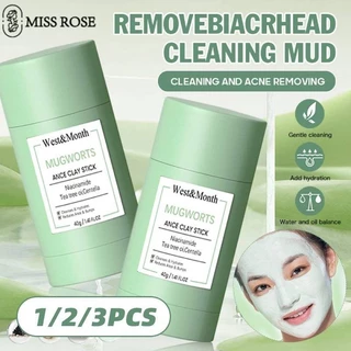 Miss Rose [1/2/3 Chiếc] Mặt Nạ đất Sét Mugwort Stick Solid Mask Bùn Stick Làm Sạch Nhẹ Nhàng Và Làm Mới Làn Da Mặt Nạ Làm Sạch