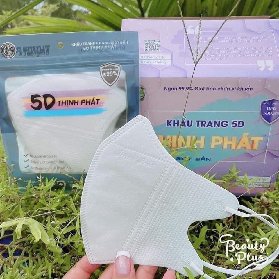 [Chính hãng] 100 Khẩu Trang Y Tế 5D Thịnh Phát Ngăn 99% Vi Khuẩn, Kháng Giọt Bắn Gia Dụng Số 1 Việt Nam
