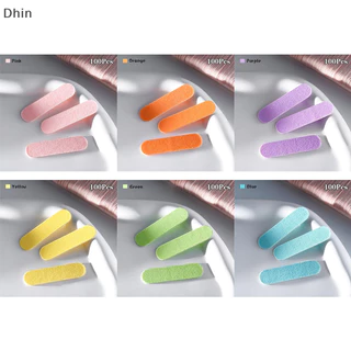 [Dhin] 100 Chiếc Mini Hai Mặt Mini Nail File Strip Nhiều Màu Sắc Sơn Móng Tay Chà Nhám Đệm Dải Đánh Bóng Làm Móng Tay Nghệ Thuật Dụng Cụ COD