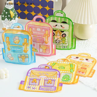 Trtop 10 Chiếc Nhựa Di Động Hoạt Hình Schoolbags Kẹo Ăn Nhẹ Niêm Phong Túi Cưới Trẻ Em Sinh Nhật Sáng Tạo Túi Quà VN