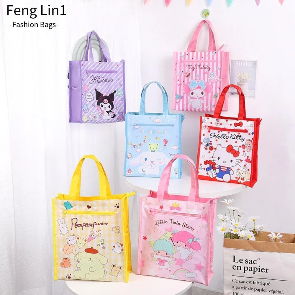 Túi Tote FENGLIN, Túi Bảo Quản Sáng Tạo Hoạt Hình, Túi Xách Pochacco Sanrio Bền Đẹp Học Sinh