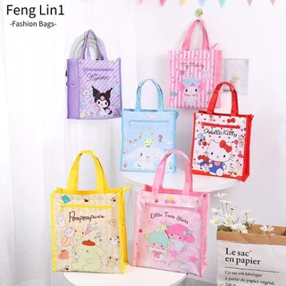 Túi Tote FENGLIN, Túi Bảo Quản Sáng Tạo Hoạt Hình, Túi Xách Pochacco Sanrio Bền Đẹp Học Sinh