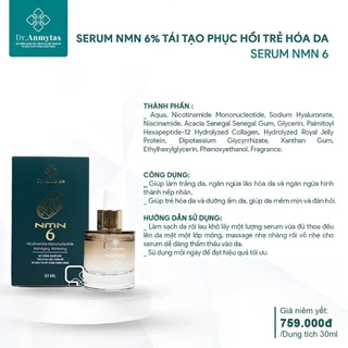 Serum NMN 6% - Tái tạo phục hồi trẻ hóa da | Dr Anmytas