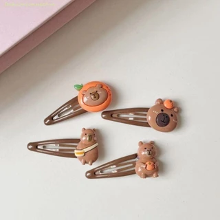 Thời TRANGCONNECT Capybara Kẹp Tóc, Nhựa Hoạt Hình Capybara Bang Clip, Kawaii Phong Cách Hàn Quốc Kẹp Tóc Mỏ Vịt Kẹp Động Vật Barrettes Trẻ Em