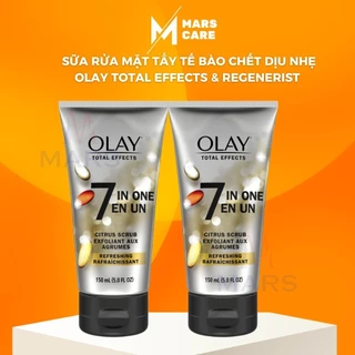 Sữa rửa mặt tẩy tế bào chết dịu nhẹ Olay 7in1 Refreshing Citrus Scrub, Sữa rửa mặt Olay Mỹ - MarsCare