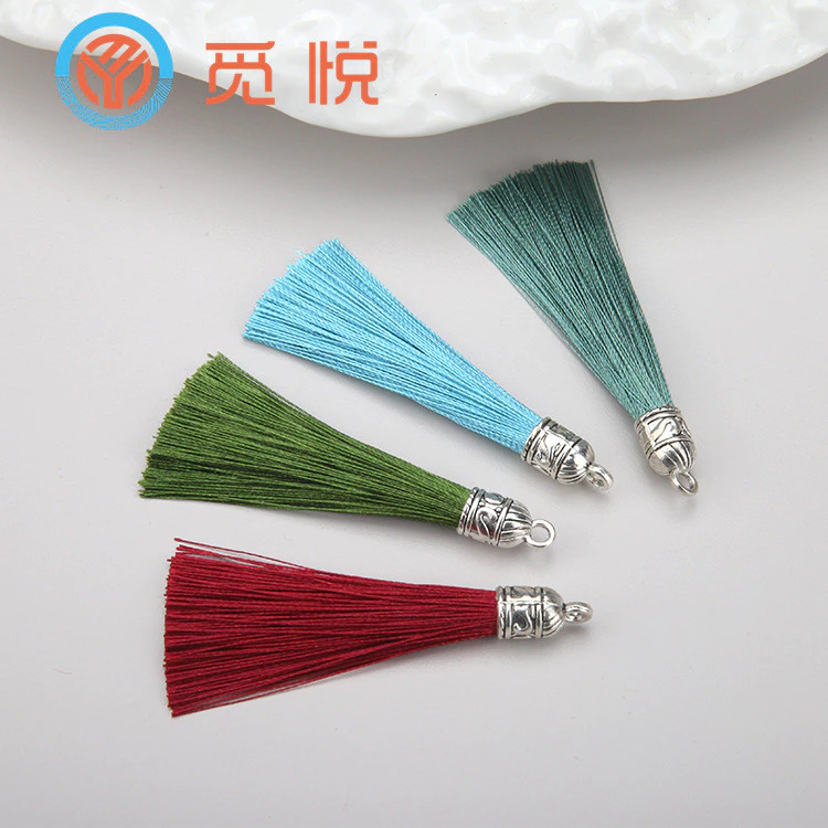 (5 cái) Tua rua cổ trang 6cm nhiều màu sắc, nguyên liệu làm bông tai cổ trang, làm trang sức cổ trang...Nguyên liệu DIY