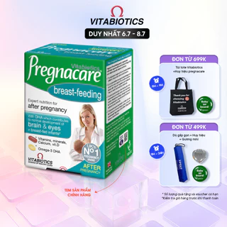 Viên Uống Cho Phụ Nữ Cho Con Bú Vitabiotics PREGNACARE Breast-feeding Bổ Sung Dinh Dưỡng Nâng Cao Sức Đề Kháng 84 Viên