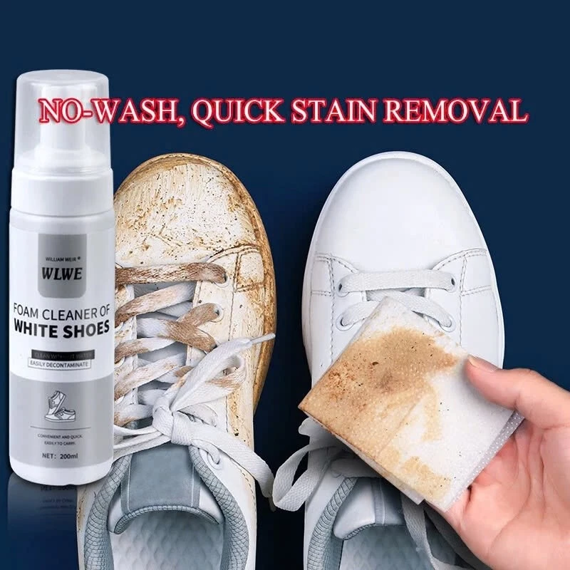 Chai Xịt Vệ Sinh Giày Sneaker Bọt Tuyết Nano Giặt Khô Siêu Tốc Bảo Vệ Giày Khỏi Bị Ố Vàng Phai Màu