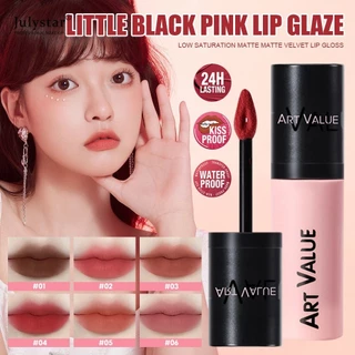 Art Value Pink Ink Party Velvet Lip Clay Matte Trọng lượng nhẹ Son môi không rơm JULYSTAR