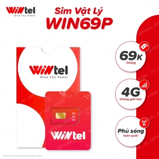 SIM 4G Wintel Win69P - Sim Data Không Giới Hạn