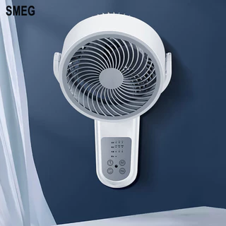 SMEG Quạt điện lưu thông không đục lỗ treo tường quạt treo tường ký túc xá nhà lắc đầu im lặng quạt treo tường