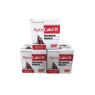 CALCI D APCO - CALCI GLUCONATE & VITAMIN D3 - CUNG CẤP CALCI & VITAMIN D3 GIÚP XƯƠNG CHẮC KHỎE