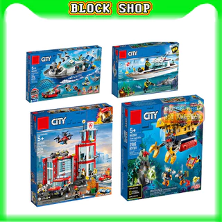 16 Kitt City Ocean Exploration Submarine / Sky Police Air Base / Vận chuyển hàng hóa hạng nặng / Khối xây dựng lắp ráp đồ chơi quà tặng sinh nhật cho trẻ em