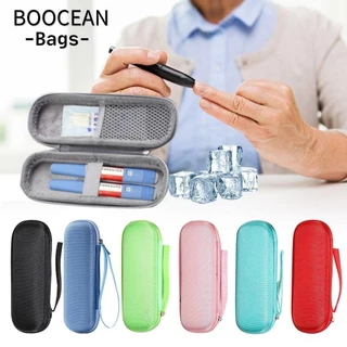 BOOCEAN Túi làm mát Insulin, Máy làm mát Insulin chống nước EVA, Tấm bảo vệ thuốc bỏ túi màu trơn cách nhiệt đơn giản dành cho người tiểu đường