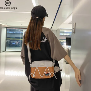 Túi đeo chéo nữ MLKSRH KQES Túi đeo vai thiết kế đơn giản và đa năng Nhật Bản
