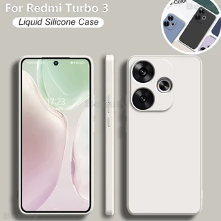 Ốp lưng Xiaomi Redmi Turbo3 5G Ốp lưng TPU mềm bằng silicon lỏng nguyên bản cho Redmi Turbo 3 Turbo3 Redmi Bảo vệ ống kính Ốp lưng chống sốc Vỏ điện thoại Xiaomi POCO F6 Pro POCOF6