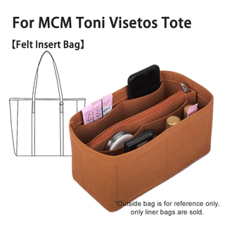 Nỉ Chèn Túi Tổ Chức Cho MCM Anya Liz Vietos Tote Túi Đựng Mỹ Phẩm Túi Xách shaper Shopper Túi Trang Điểm Du Lịch Bên Trong Ví