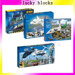 Tương thích với máy bay Lego Sân bay Thiết bị đầu cuối Mô hình máy bay Khối xây dựng lắp ráp Đồ trang trí Đồ chơi giáo dục trẻ em Người lớn Bé trai Quà tặng bé gái Quà tặng