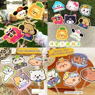 Quạt Di Động Dễ Thương Capybara Hoạt Hình Sanrio Kuromi Quạt Sáng Tạo Ngoài Trời Người Hâm Mộ Đáng Yêu Thoáng Mát Mùa Hè