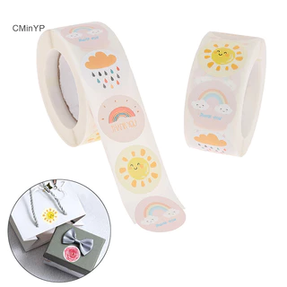 Cminyp 500 Chiếc Thời Tiết Cảm Ơn Bạn Miếng Dán Cói Nhãn Handmade Thêu Sò Trang Trí Vinh Quang