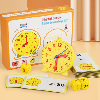 Hot Sale#Clock Model First Grade Immature Curriculum Transition Know Time Teaching Aids Primary School Students Early Education Clock Learning Aids Supplies4er
