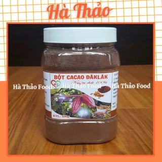 Bột ca cao nguyên chất 100% Hủ 500g - Hà Thảo Food