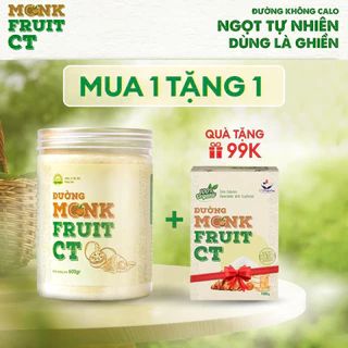 (Mua 1 Tặng 1) Đường Ăn Kiêng La Hán Quả Organic Hữu Cơ Monkfruit Ct Pharma 600 Gram