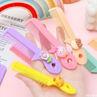 [Olojo.vn] Công cụ làm tóc Mini cầm tay hoạt hình dễ thương cho bé gái Màu kẹo Lược làm tóc cho trẻ em-