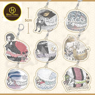 Móc khoá Demon Slayer Donuts Series Anime Keychain Women Tokitou Muichirou Kanroji Mitsuri Cute Acrylic_ĐH