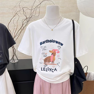 2024 Mới 100% Cotton Unisex Áo Thun Nữ Tay Ngắn Rời Plus Size 5XL Nữ Tee Baggy Nam Nữ Baggy Cổ Tròn Áo