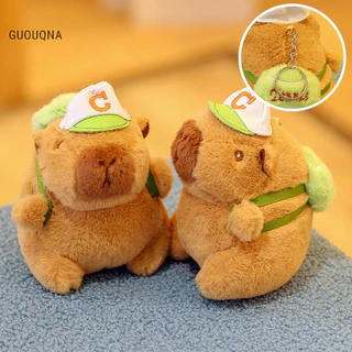 Guouqna Dễ Thương Sang Trọng Capibala Mặt Dây Chuyền Móc Chìa Khóa Sang Trọng Capybara Đồ Chơi Búp Bê Xe Móc Khóa Túi Mặt Dây Chuyền Móc Khóa Trang Trí Quà Tặng Cho Trẻ Em BASL