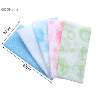 Gcdhome Nylon Rửa Khăn Vải Làm Đẹp Da Cơ Thể Tẩy Tế Bào Chết Tắm Rửa Phòng Tắm HOT