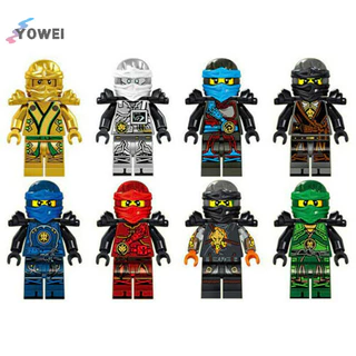 Yowei 8Stk Ninjago Xe Máy Bộ Minifigures Ninja Mini Nhân Vật Khối Đồ Chơi Phù Hợp Với Lego VN