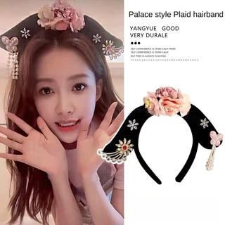 Gege Headband Phong Cách Cung Điện Nobleman Cờ Băng Đô Hoàng Hậu Concube Kẹp Tóc Người Lớn Trẻ Em Bé Gái Bấm Băng Đô Quấn Tóc