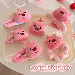 Kẹp tóc Loopy Little Beaver gãy tóc hoạt hình dễ thương cô gái trái tim tóc mái tóc kẹp tóc gãy gấu kẹp tóc 2024 phụ kiện tóc mới