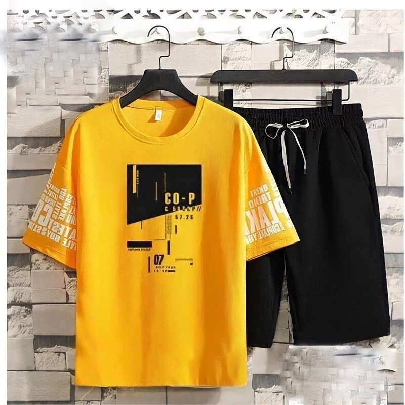 Bộ Quần Áo Thun - in hình 2 cánh tay vàng Cá Tính Phong Cách Be Mine MQA 077
