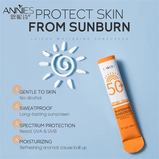 ♕ Laikou Spf50+ Pa+++ Kem chống nắng làm trắng da Uv Protection Isolation Dưỡng ẩm Kem chống nắng sảng khoái mùa hè Thành phần tự nhiên Chăm sóc da mặt 8g FURNITURE