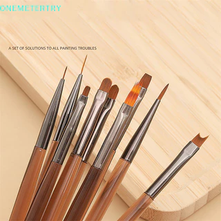 Onemetertry Nail Art Liner Brush Sọc Họa Tiết Ngủ Bàn Chải Acrylic UV Gel Nối Dài Vẽ Khắc Bút DIY Dụng Cụ Làm Móng Tay Bàn Chải Móng Tay VN