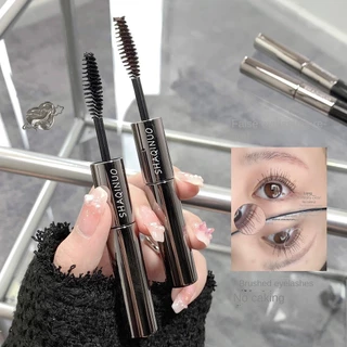 Shaqinuo Mascara Slender Dày Uốn Đôi Đầu Chống Nước Tinh Tế Bàn Chải Đầu Thiên Nhiên Lâu Dài Chống Nước Trang Điểm Mắt Tinh Tế