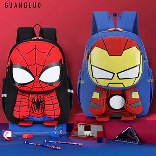 Guangluo Phiên Bản Hàn Quốc Của Trẻ Em schoolbag Hoạt Hình Nhện Mẫu Giáo Nam Bé anime 3-5-6 Tuổi Trong Lớp Nhỏ Bé Trai Túi Đeo Vai