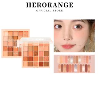 Bảng phấn mắt herorange 25 màu lì và ánh nhũ thời trang